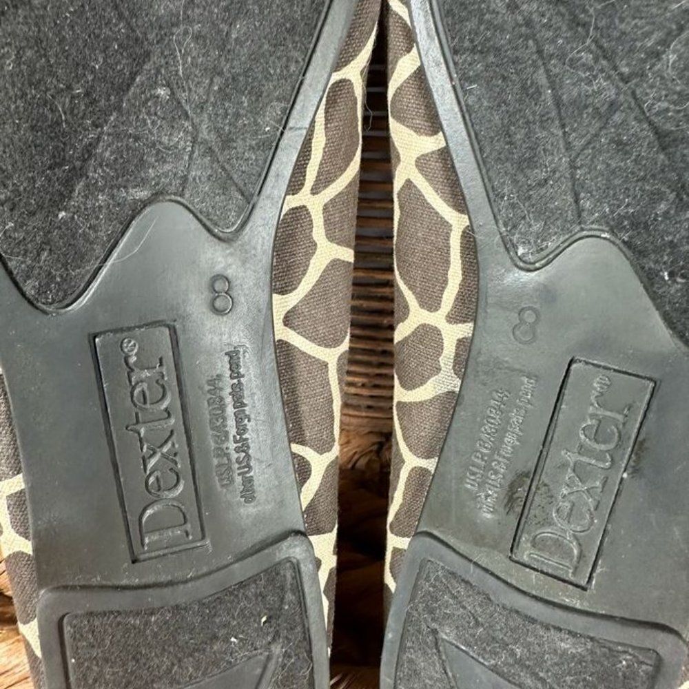 Dexter Sz 8 Women's Animal Print‎ Slip On Flat Shoes - Picture 2 of 7